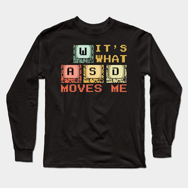 PC Gaming WASD Gamer Mouse Keyboard Long Sleeve T-Shirt by CrissWild